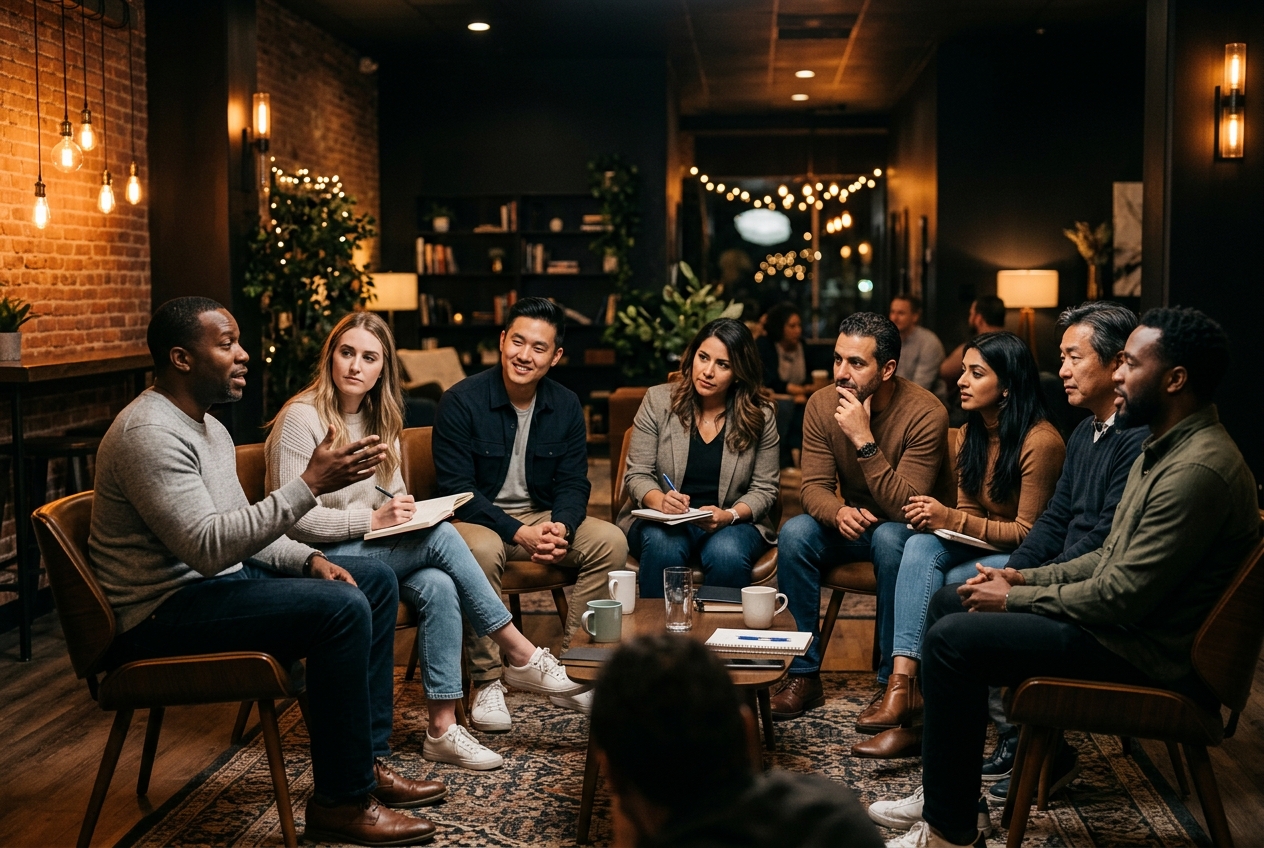 Diverse mentorship workshop attendees